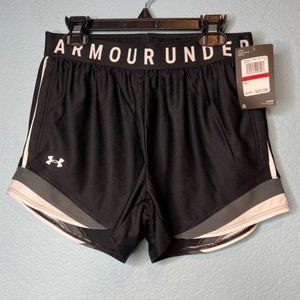 NEW Under Armour Black Heatgear Athletic Shorts XS